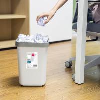 得力（deli） 18820 垃圾桶 10L（单位：只）浅灰