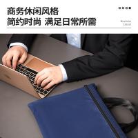 得力（deli）5840 手提式双层收纳袋 390*305*10mm（单位：个）蓝色