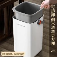 佳帮手 滤茶垃圾桶 干湿分离 JBS-LJT-N31-JWT 180*180*335mm 8.6L 无盖 (单位:个) 白色