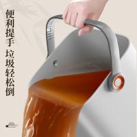 佳帮手 滤茶垃圾桶 干湿分离 JBS-LJT-N31-JWT 180*180*335mm 8.6L 无盖 (单位:个) 白色