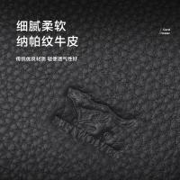 七匹狼（SEPTWOLVES） 真皮长款手拿包钱包 E118416-01AD3 290*25*185mm (单位:个) 黑色