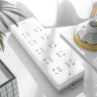 得力（deli） 18275-03 插排 10组总控 3米（单位：只）白色