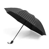 艾逸瑶选 YS-1829 安格斯格子晴雨伞 55cm*8K（单位：把）黑色