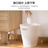 茶花（CHAHUA）无盖手提塑料垃圾桶 3.6L（单位：个）颜色随机