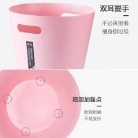 茶花（CHAHUA）无盖手提塑料垃圾桶 3.6L（单位：个）颜色随机