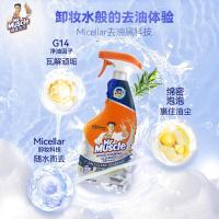 威猛先生（Mr Muscle） 小青柠香 油污清洁剂油烟机净油泡泡 650g (单位:瓶)