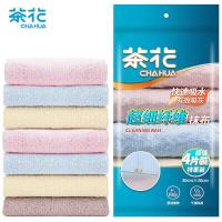 茶花（CHAHUA） 4544P 超细纤维抹布 30*30cm 4片装 （单位:包） 彩色
