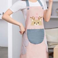 多家宜 时尚围裙防水家用 WJ1 70*72cm (单位:条) 蓝色粉色随机发货 蓝色/粉色