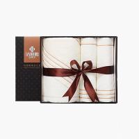洁丽雅（grace）A类抗菌毛巾浴巾三件套礼盒装 毛巾70*34cm*2条+浴巾140*70cm ( 单位 : 盒)米色