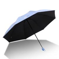 天堂YSHK三折晴雨伞 8骨 云裳浅蓝  (单位：把）