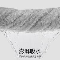 鸿鹄 灰缎单条一体礼盒装毛巾 HH-M8004 34*75cm (单位:条) 灰色