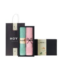 hoyo 2511 毛巾/浴巾 33*72cm（单位：盒）青绿浅粉