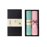 hoyo 2511 毛巾/浴巾 33*72cm（单位：盒）青绿浅粉