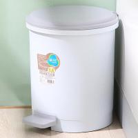 茶花（CHAHUA） 1501 圆型脚踏卫生桶 9.6L 32*27*33cm（单位：个）颜色随机