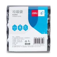 得力（deli） 18743 垃圾袋 50*60cm 30只/卷 3卷/包(单位：包) 黑色
