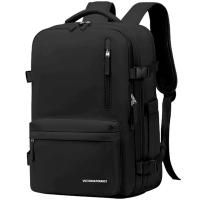 维多利亚旅行者（VICTORIATOURIST） V7051 全开口旅行背包 30*16*43cm(单位：个) USB充电 黑色