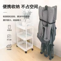 南极人（NanJiren） 午休十脚床 NJR-RD-01 展开190cm*66cm*40cm 收纳103cm*20cm (单位:张) 黑灰色