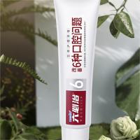 六必治 6号百年护理牙膏 酷爽冬青薄荷 150g*3支 (单位:组)
