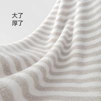 最生活 浴巾 新疆长绒棉 A-1173 70*145cm (单位:条) 灰白条纹