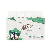 清风 家用原生木浆抽纸 阖家系列 180*120mm*3层*100抽*6包/提 (单位:提)