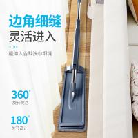 百家好世（BEKAHOS） 免手洗拖把 组合套装 32cm (单位:套) 平板拖把+桶+4块布 灰色