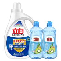 立白 三件套袋装 除菌去渍洗衣液 1960g 5套/箱 (单位:套)