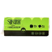 思景 原生木浆 无芯卫生纸 4层 100mmx138mm；10卷/提 (单位:提)