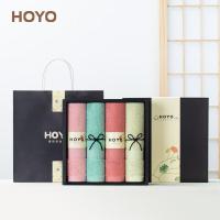 厚祐（HOYO） 荷花毛巾4条装礼盒 7151 33*72cm*4 (单位:盒) 颜色随机