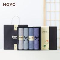 厚祐（HOYO） 荷花毛巾4条装礼盒 7151 33*72cm*4 (单位:盒) 颜色随机