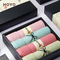 厚祐（HOYO） 荷花毛巾4条装礼盒 7151 33*72cm*4 (单位:盒) 颜色随机