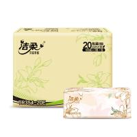洁柔（C&S） 纸面巾 自然无香繁花系列 TR354-20E 3层100抽/包  20包/箱 (单位:箱) 新老包装随机发货