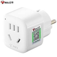 公牛（BULL） GN-901G 德标转换器 10A 250V（单位：个）白色