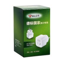 公牛（BULL） GN-901G 德标转换器 10A 250V（单位：个）白色