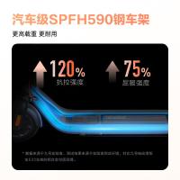 九号（Ninebot） E2 电动滑板车 成人学生智能可折叠电动车大屏幕仪表双刹体感车 （单位:台） 栀子白