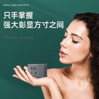 得力（deli） 33634 转换器 3孔 PET盒装 深灰色 (单位:个)