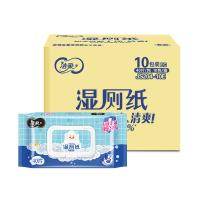 洁柔（C&S） JS204-10E 湿巾 40抽/包 10包/箱（单位：箱）