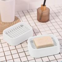 茶花（CHAHUA） 双层 肥皂/香皂盒 2213 13*9.4*4 （单位:个） 白色