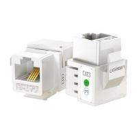绿联（UGREEN） 80184 CAT3电话线面板模块 RJ11镀金4芯 单个装 (单位:个)