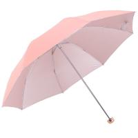 天堂 银胶防晒 晴雨伞 三折 混色（单位：把）