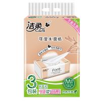 洁柔（C&S） 粉Face可湿水 抽纸 M号 3层*120抽*3包/提 （单位:提）
