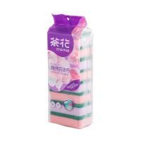 茶花（CHAHUA） B0001P 海绵百洁布(特惠8个装) 11*7*3.3 随机色 (单位:袋)