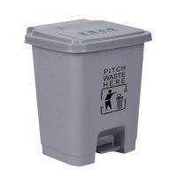 科力邦 KB1034 脚踏垃圾桶 灰色 15L（单位：个）灰色