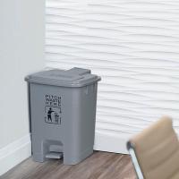 科力邦 KB1034 脚踏垃圾桶 灰色 15L（单位：个）灰色