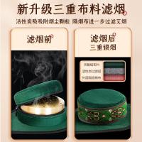 可孚 天鹅绒布套+铜盒+49枚银艾柱*1套 艾灸盒 可孚随身灸艾灸盒+54支银艾柱 军绿色（单位：套）