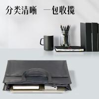 得力（deli） 63762 手提拉链袋 300*390*80mm 灰色 (单位:个)
