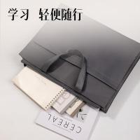 得力（deli） 63762 手提拉链袋 300*390*80mm 灰色 (单位:个)