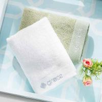 洁丽雅（grace） 6413 毛巾 72*33cm 92g  (单位：套 )绿+米白