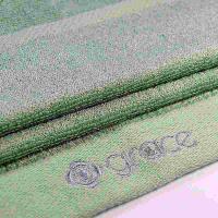 洁丽雅（grace） 6413 毛巾 72*33cm 92g  (单位：套 )绿+米白