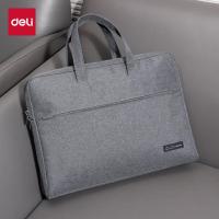 得力（deli） 5590B 电脑公文包 400*75*290mm 灰色 (单位:个)