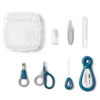 夕尔（babycare） RRC005-A 婴儿护理七件套 圆头镊+指甲钳+指甲剪+水温计+耳勺+磨甲棒+牙刷  （单位：套） 静谧蓝